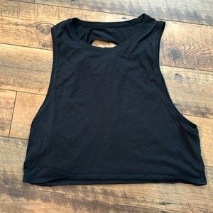 Lululemon crop tank - black, size 6